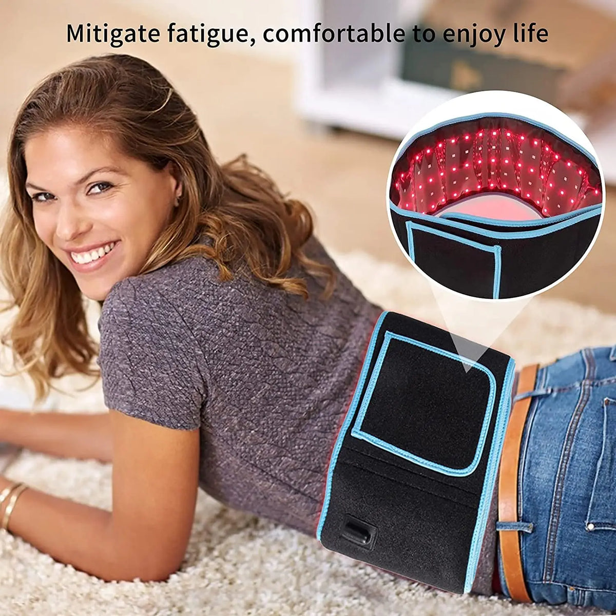 Ceinture de luminothérapie rouge à 120 LED