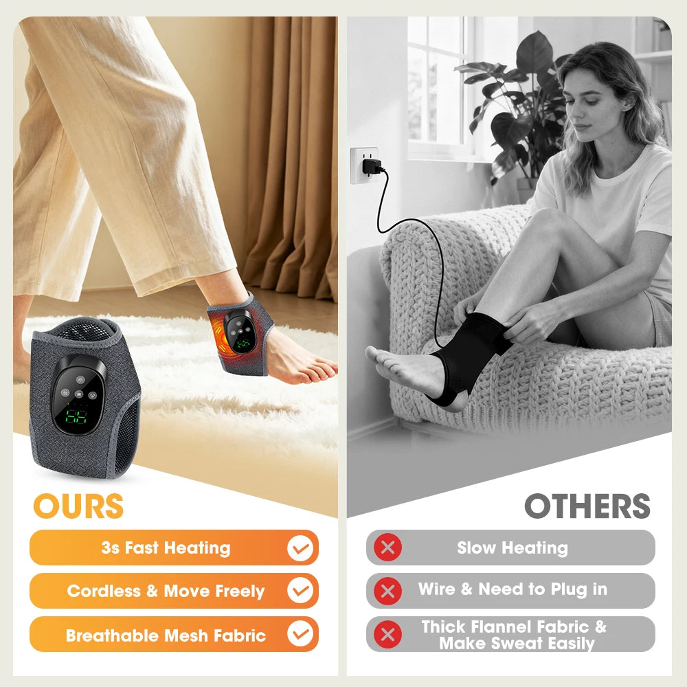Heated Vibration Ankle Wrap