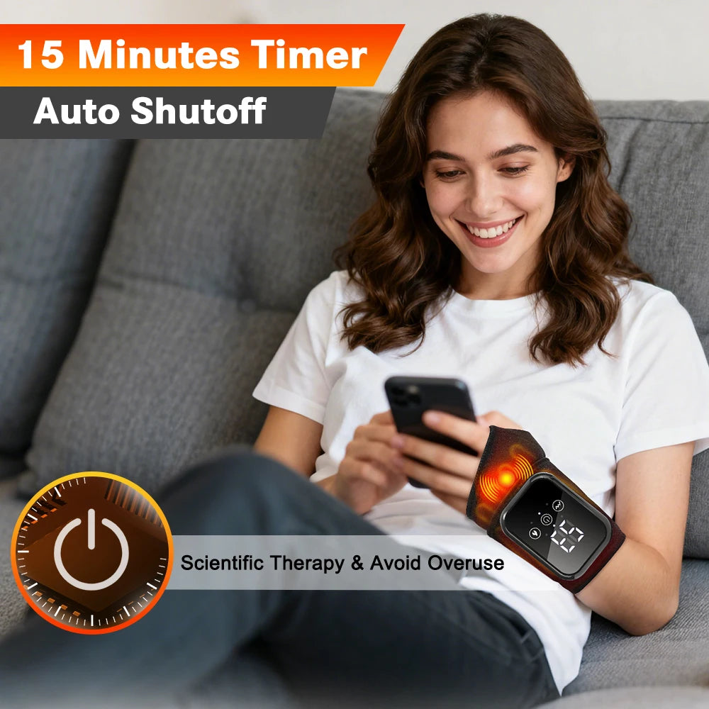 Heated Vibration Wrist Wrap