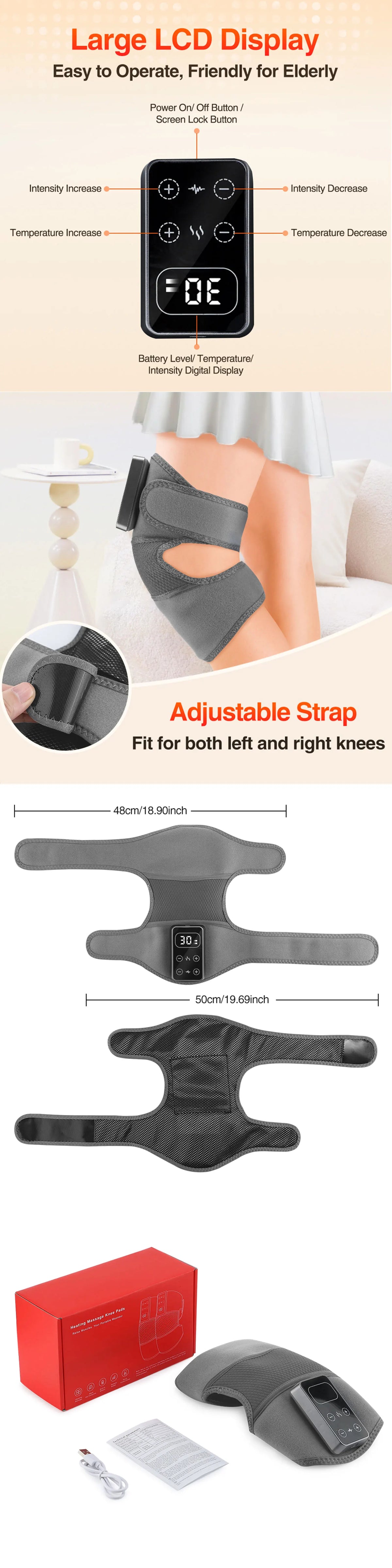 Heated Knee Massage Wrap