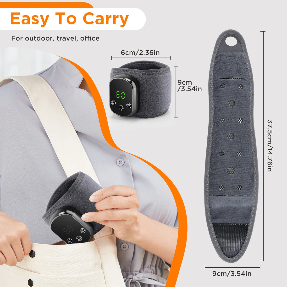 Heated Vibration Wrist Wrap