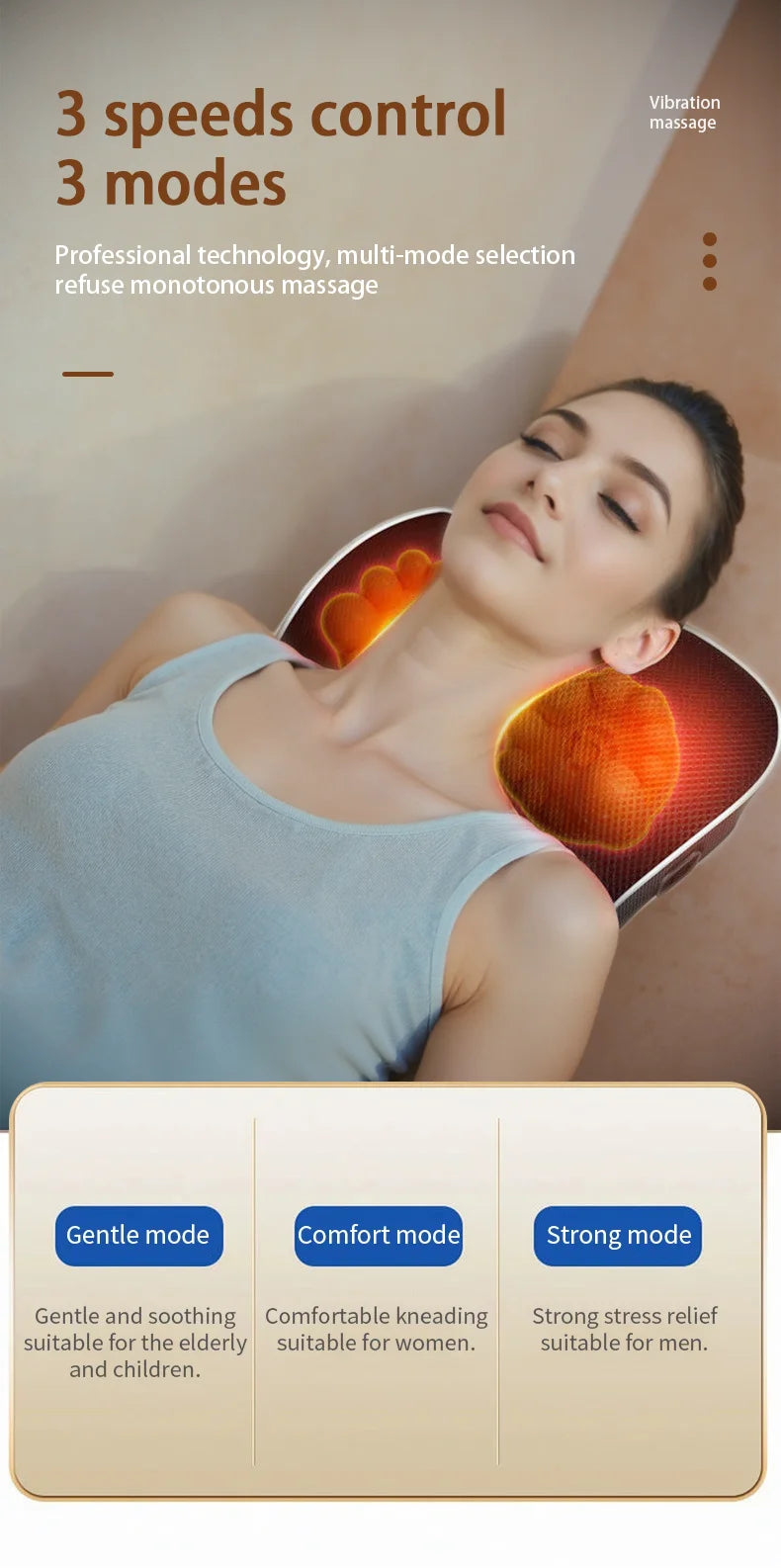 Shiatsu Neck Massage Pillow