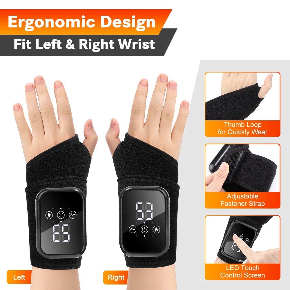 Heated Vibration Wrist Wrap
