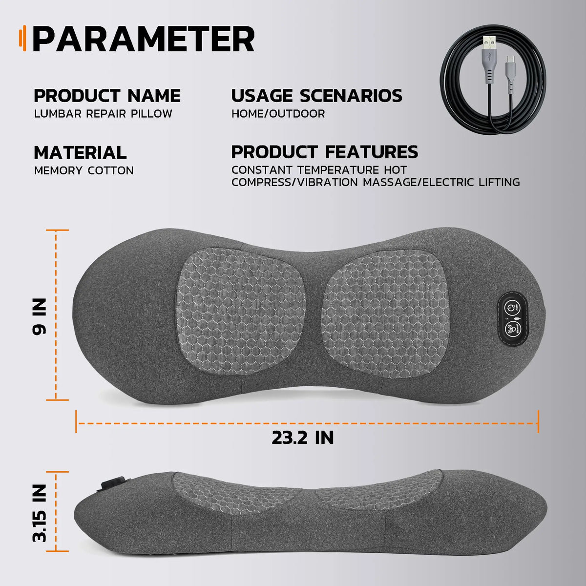 Lumbar Massage Pillow