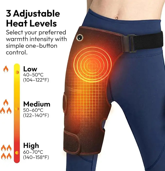 Ceinture chauffante pour la hanche