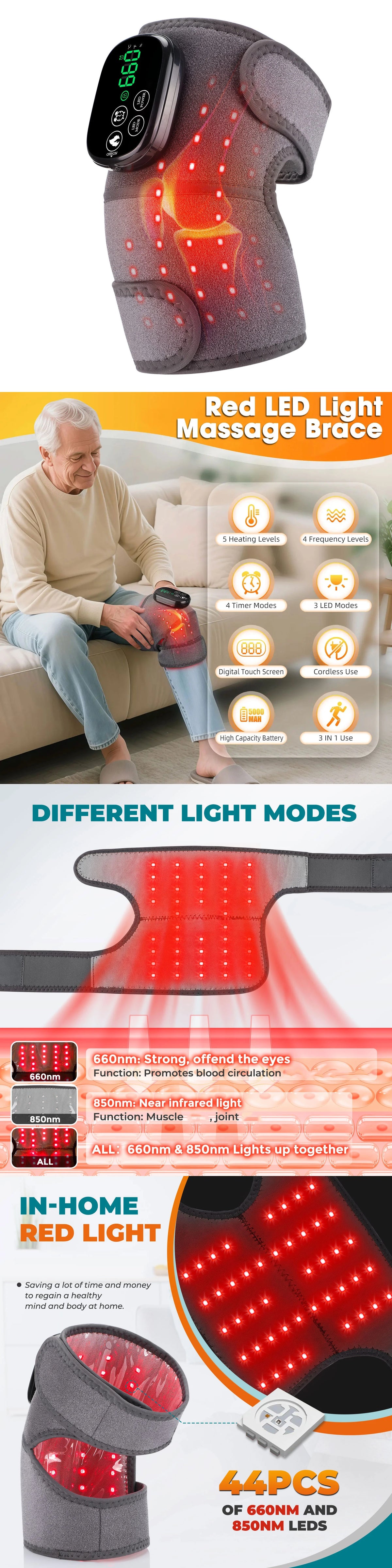 Heated Knee Massage Wrap