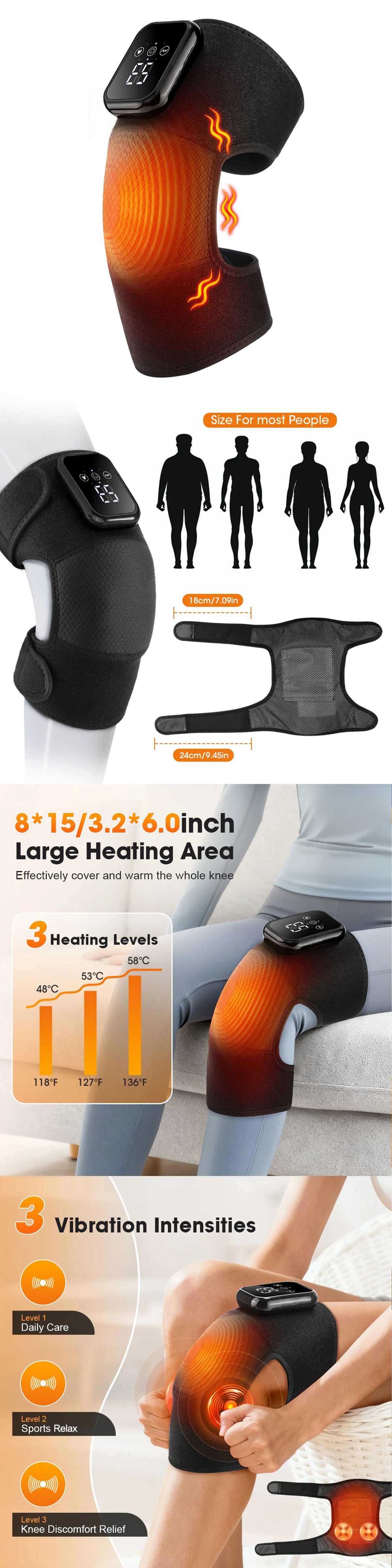 Heated Knee Massage Wrap