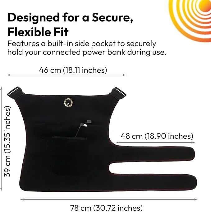 Ceinture chauffante pour la hanche