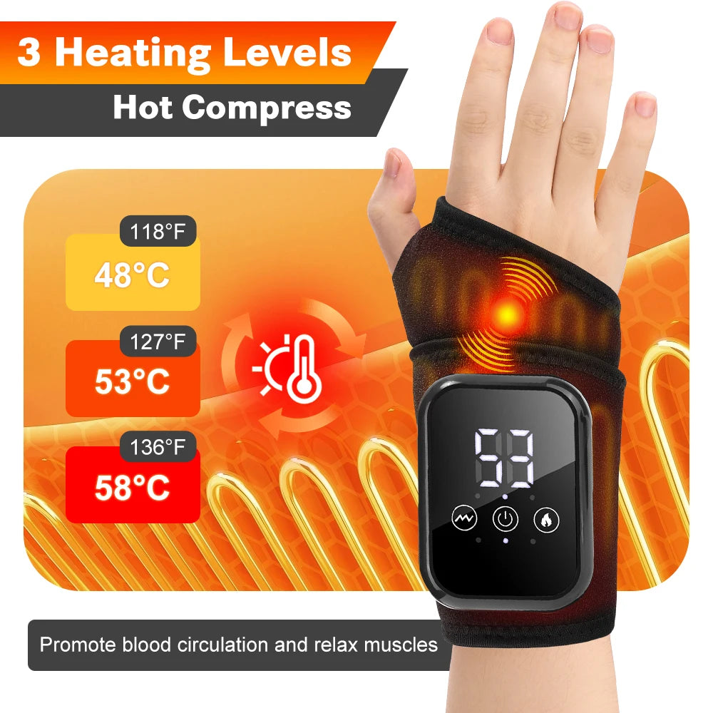 Heated Vibration Wrist Wrap