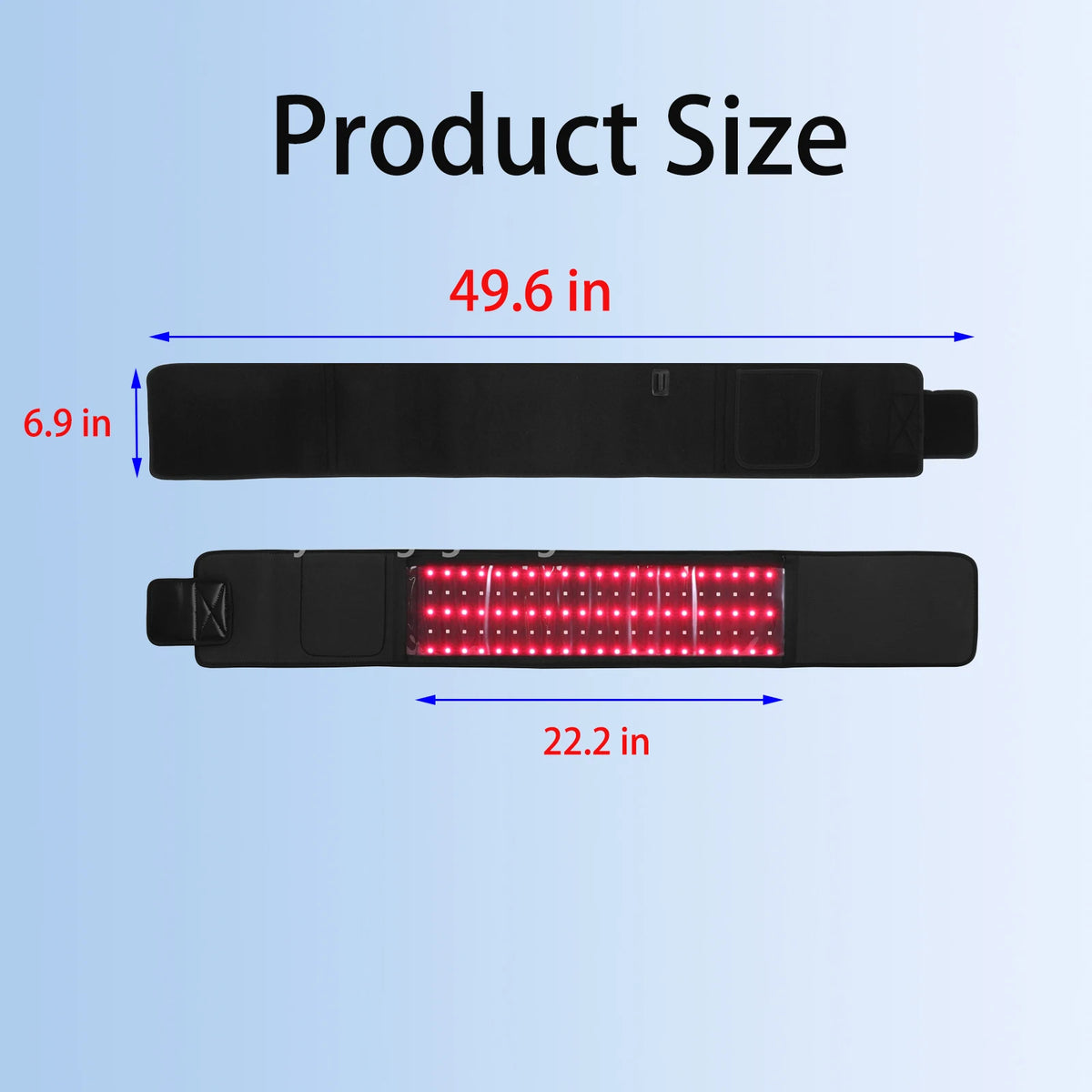 Ceinture de luminothérapie rouge à 120 LED