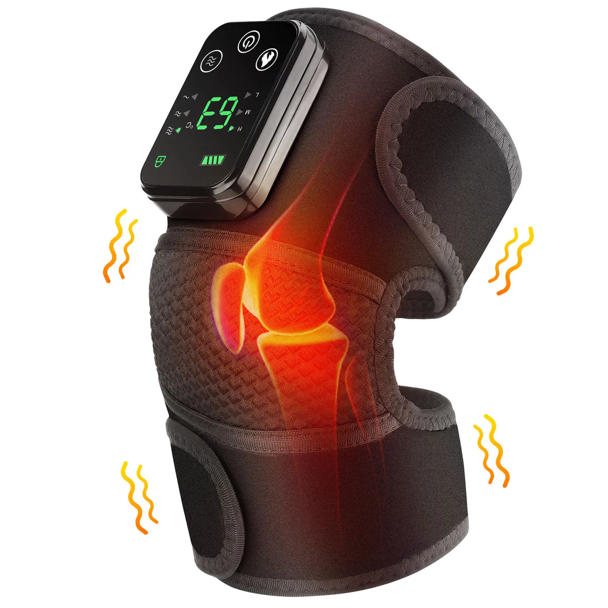 Appareil de massage intelligent pour genoux avec chauffage électrique, compresse chaude et vibration pour la protection des articulations, du cou et des épaules